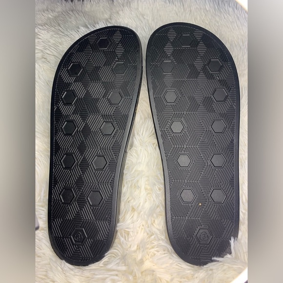 New Versace Jeans Couture Black Signature Pool Slide - Picture 5 of 5